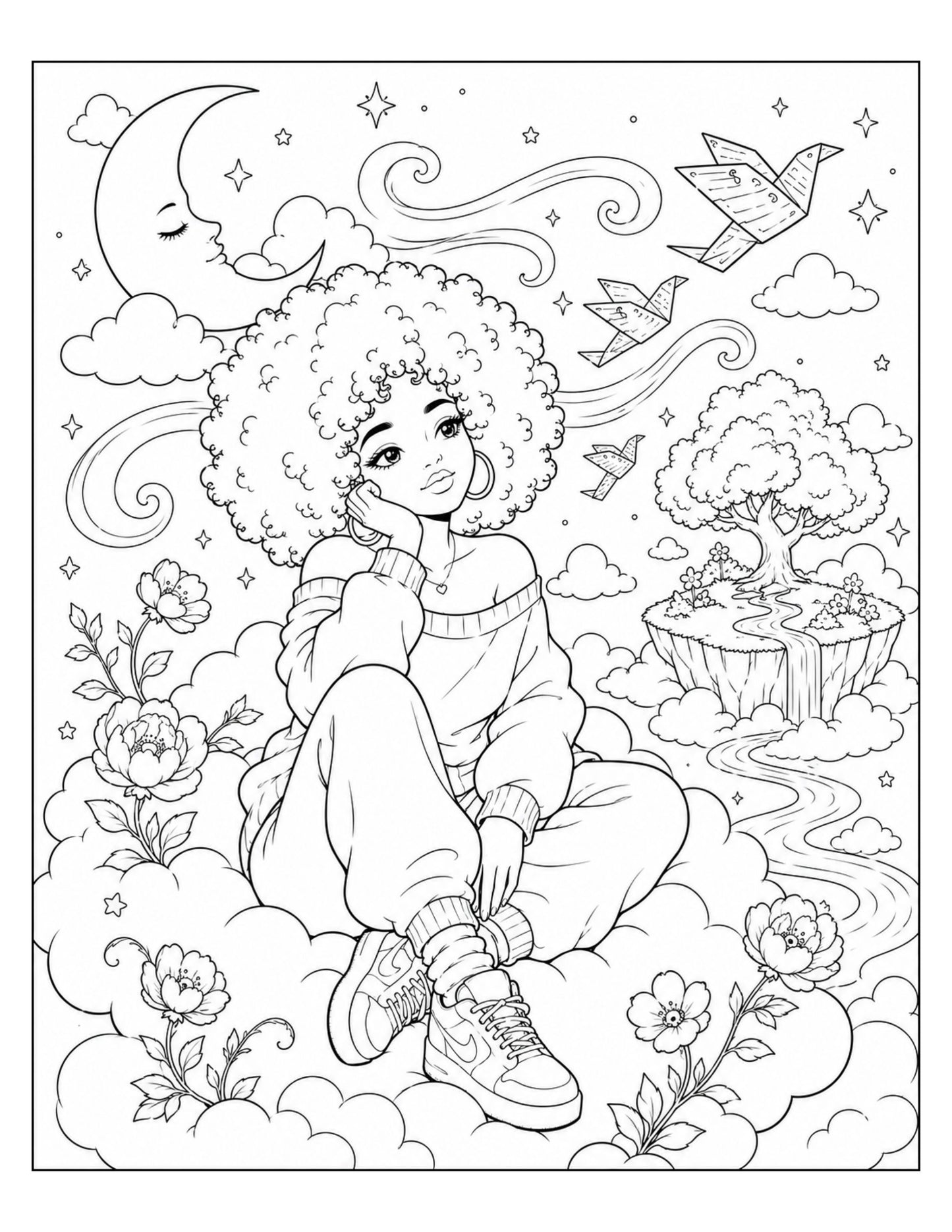 Dreamy Coloring Sheet