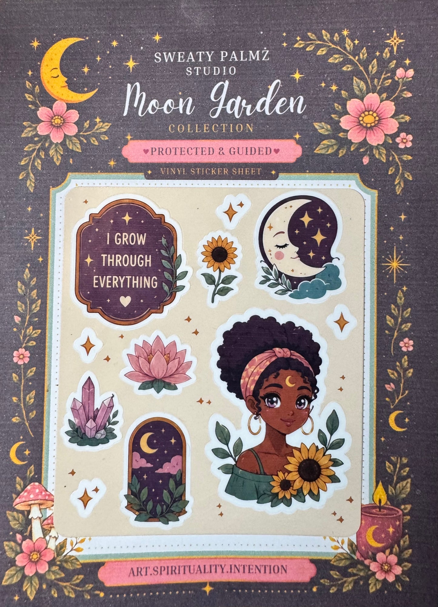"Moon Garden" Collection Mini Sticker Sheets