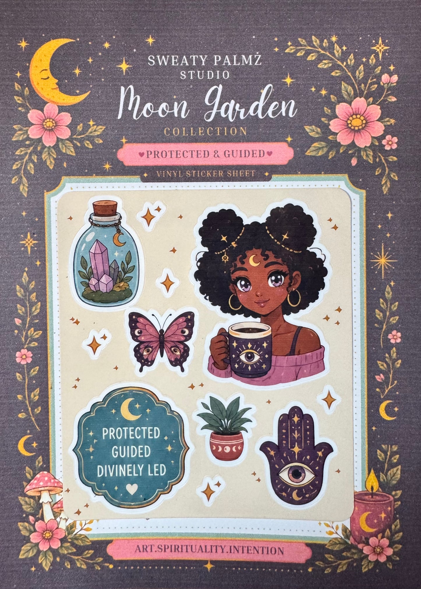 "Moon Garden" Collection Mini Sticker Sheets