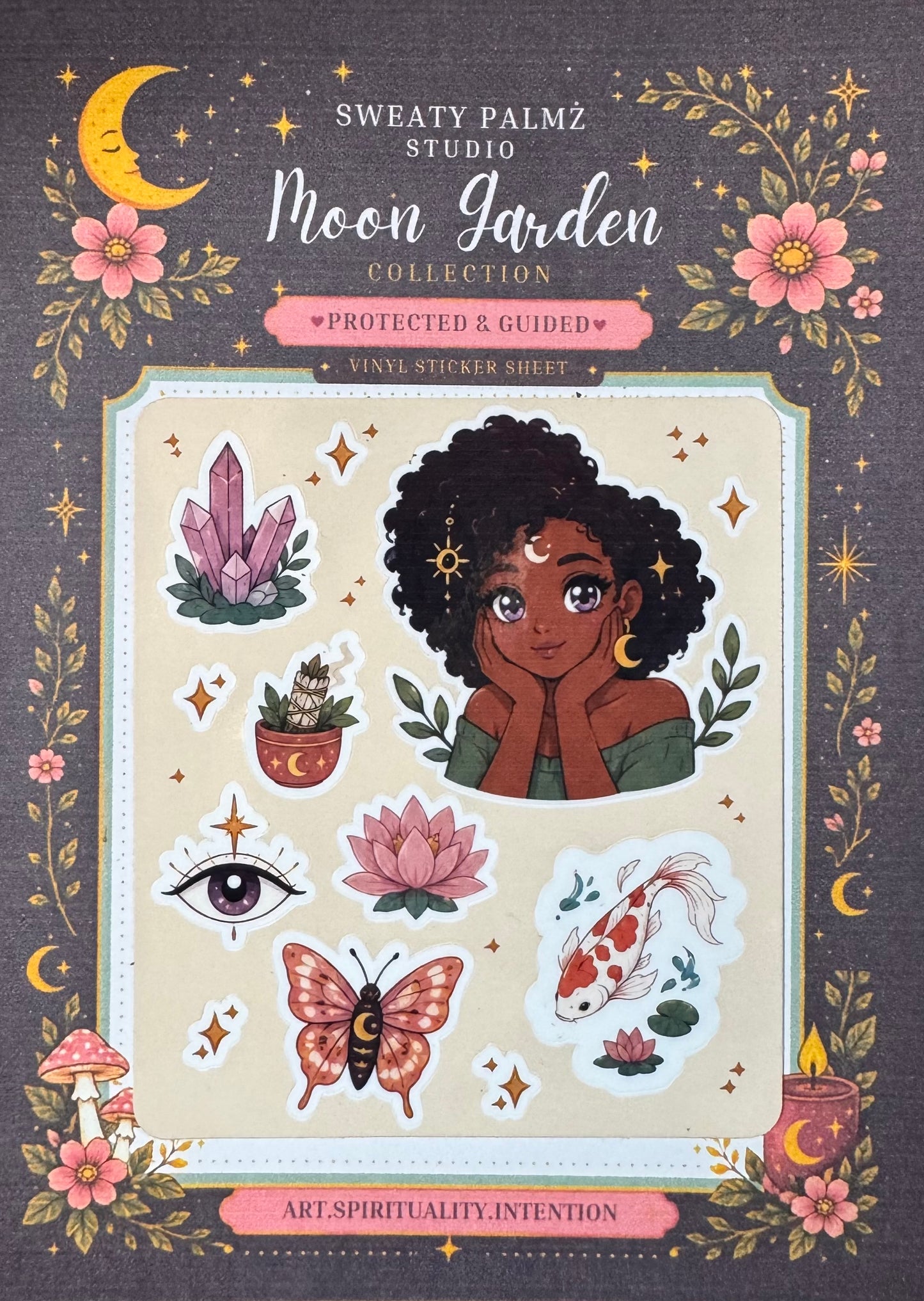 "Moon Garden" Collection Mini Sticker Sheets