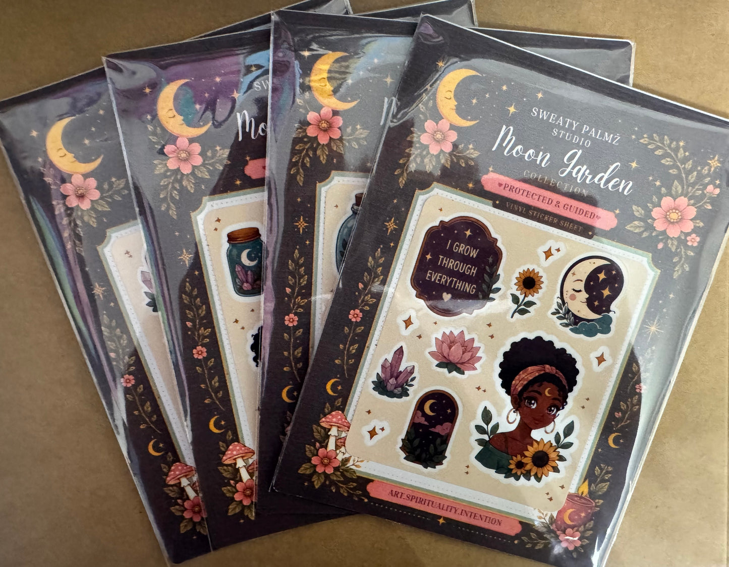 "Moon Garden" Collection Mini Sticker Sheets